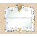 SJ-9186-2 16.7"x22.2" shinny white rectangle plastic mirror makeup